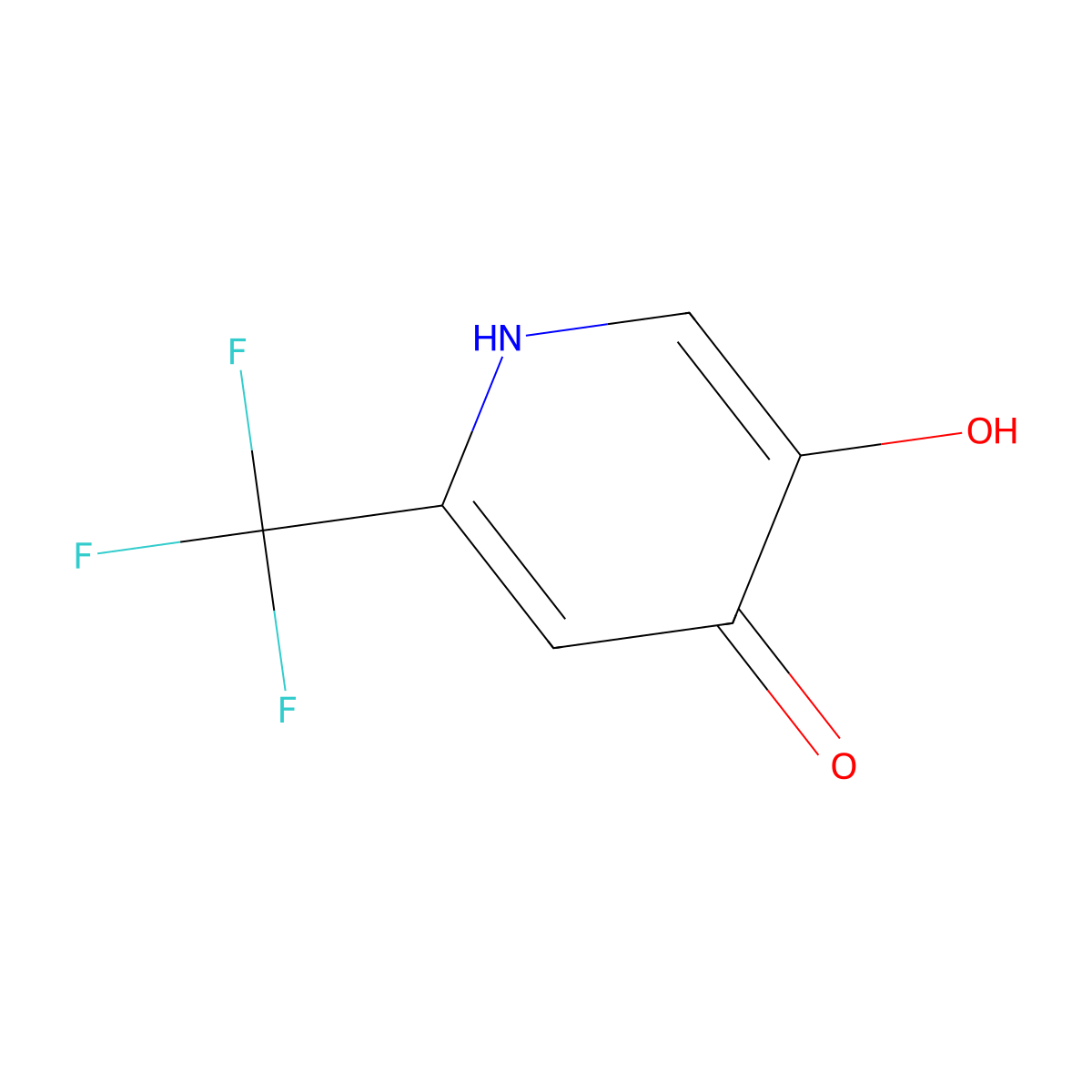 6-(Trifluoromethyl)pyridine-3,4-diol molecular structure, CAS 1196152-30-3