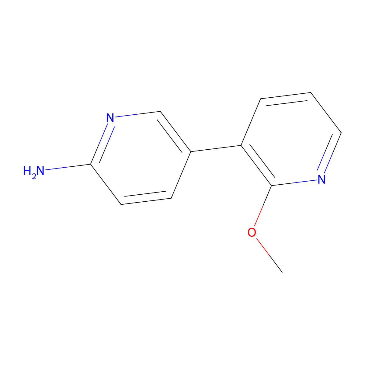 5-(2-Methoxypyridin-3-YL)pyridin-2-amine molecular structure, CAS 1196152-56-3