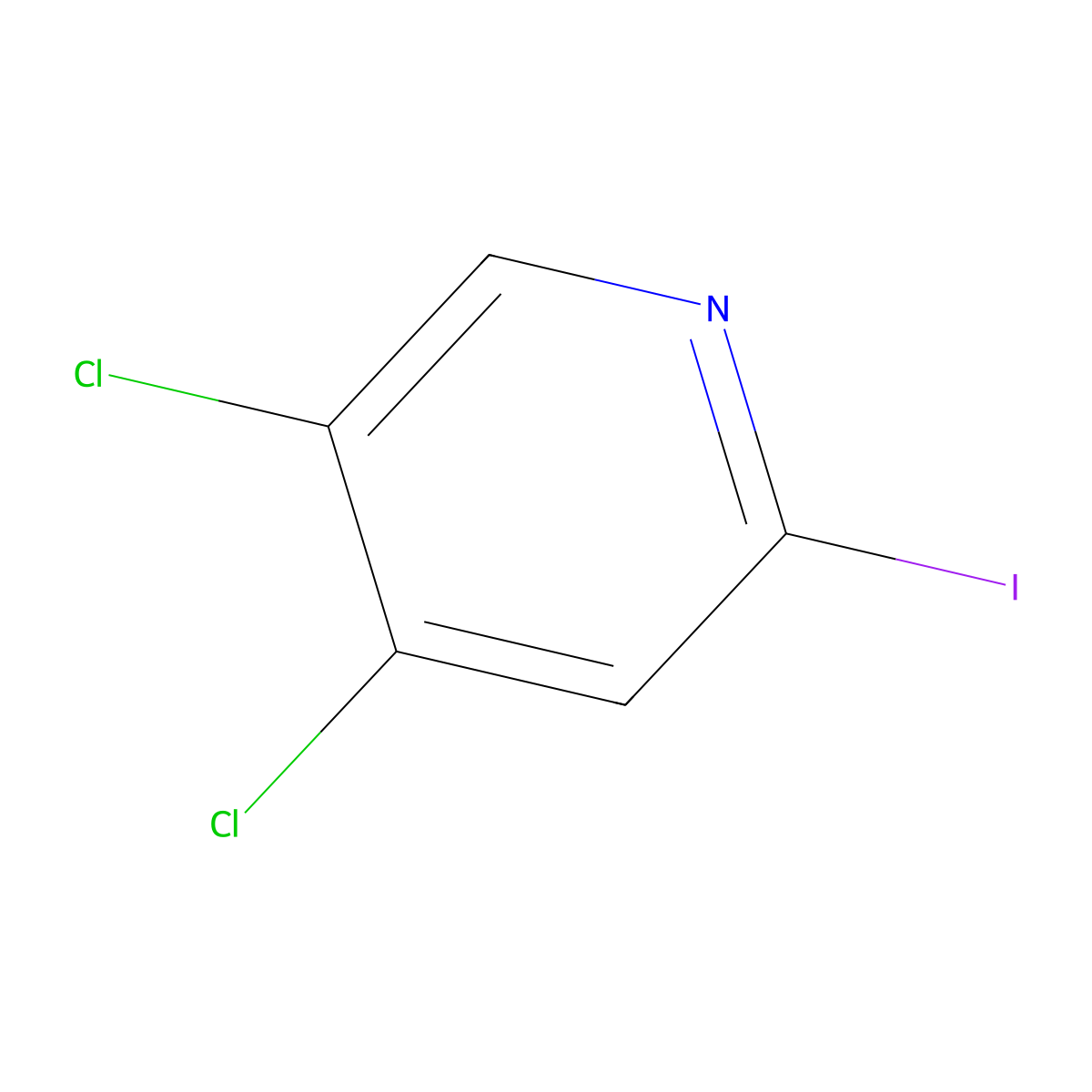 4,5-Dichloro-2-iodopyridine molecular structure, CAS 1196152-86-9