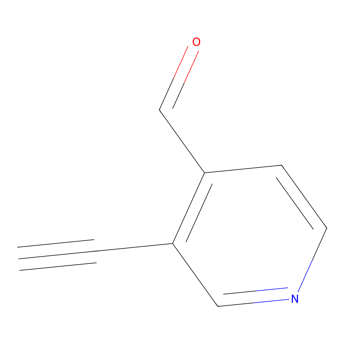 3-Ethynylisonicotinaldehyde molecular structure, CAS 1196153-32-8
