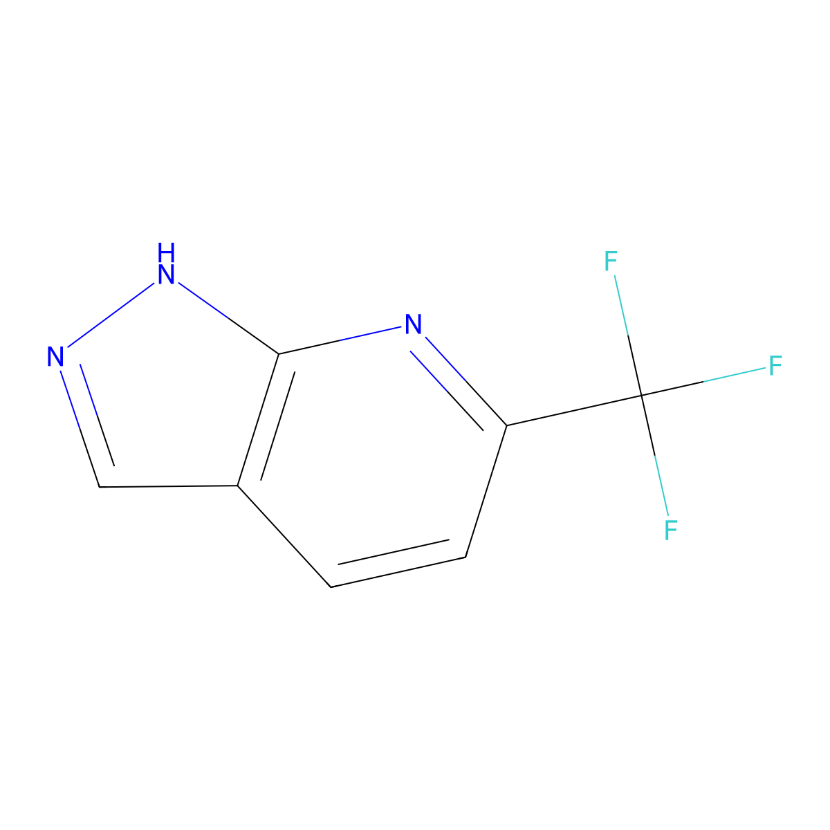 6-(Trifluoromethyl)-1H-pyrazolo[3,4-B]pyridine molecular structure, CAS 1196153-90-8
