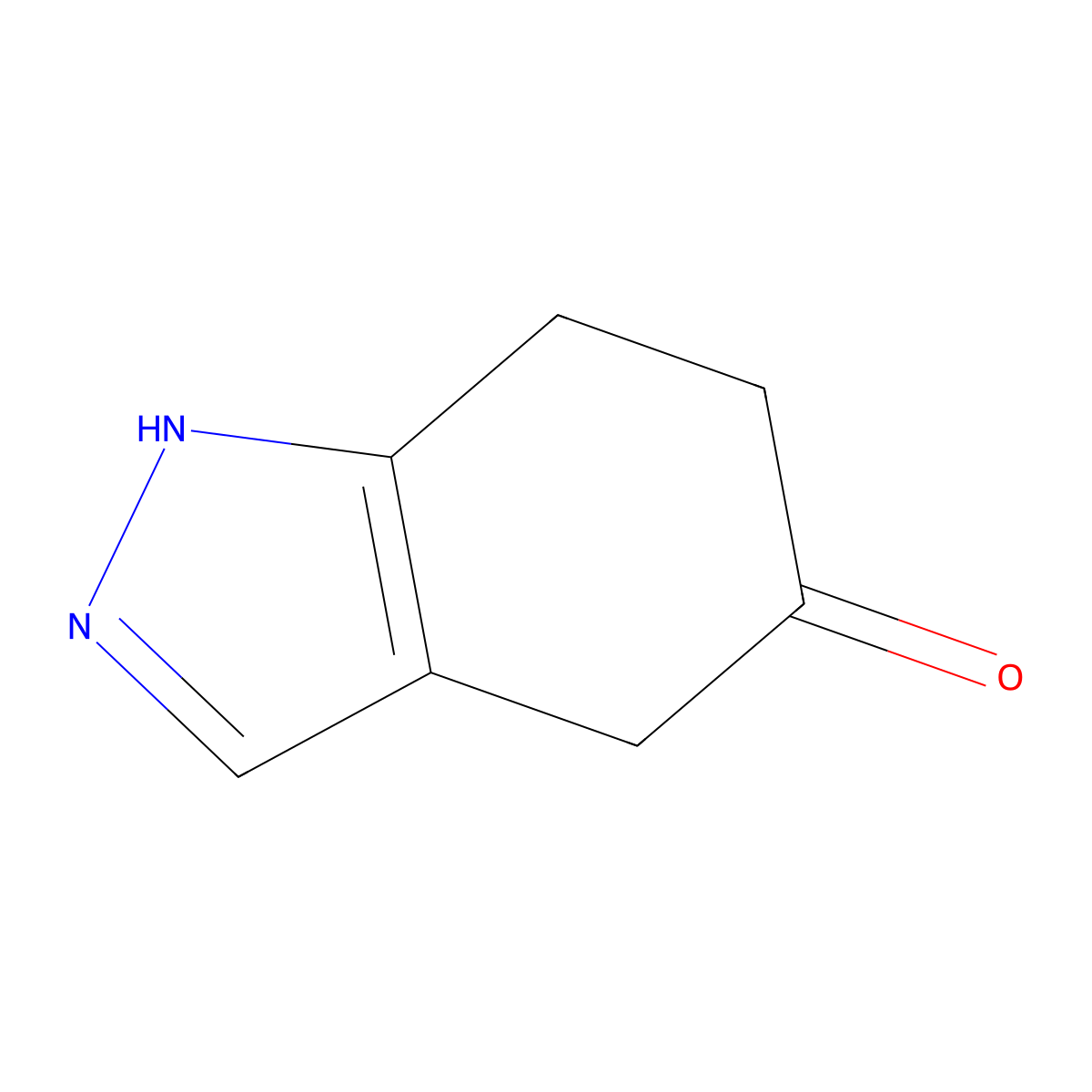 4,5,6,7-Tetrahydro-5(1h)-indazolone molecular structure, CAS 1196154-00-3