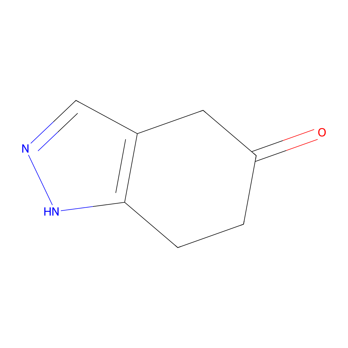 4,5,6,7-Tetrahydro-5(1h)-indazolone molecular structure, CAS 1196154-00-3