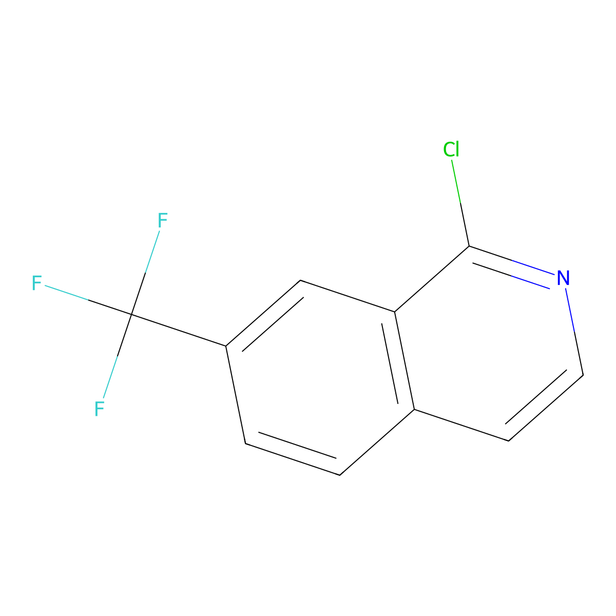 1-Chloro-7-(trifluoromethyl)isoquinoline molecular structure, CAS 1196154-02-5