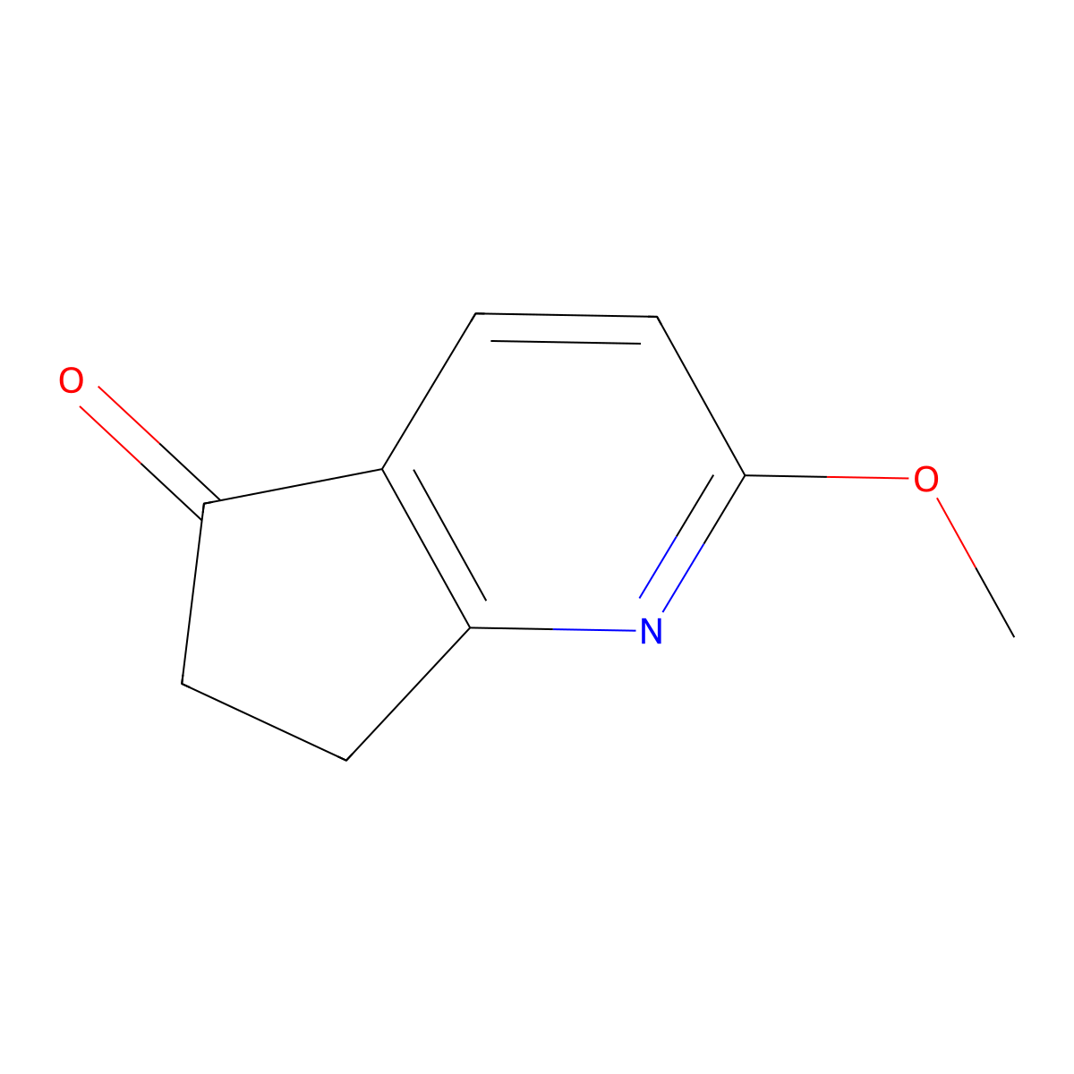 2-Methoxy-6,7-dihydro-5H-cyclopenta[b]pyridin-5-one molecular structure, CAS 1196154-17-2