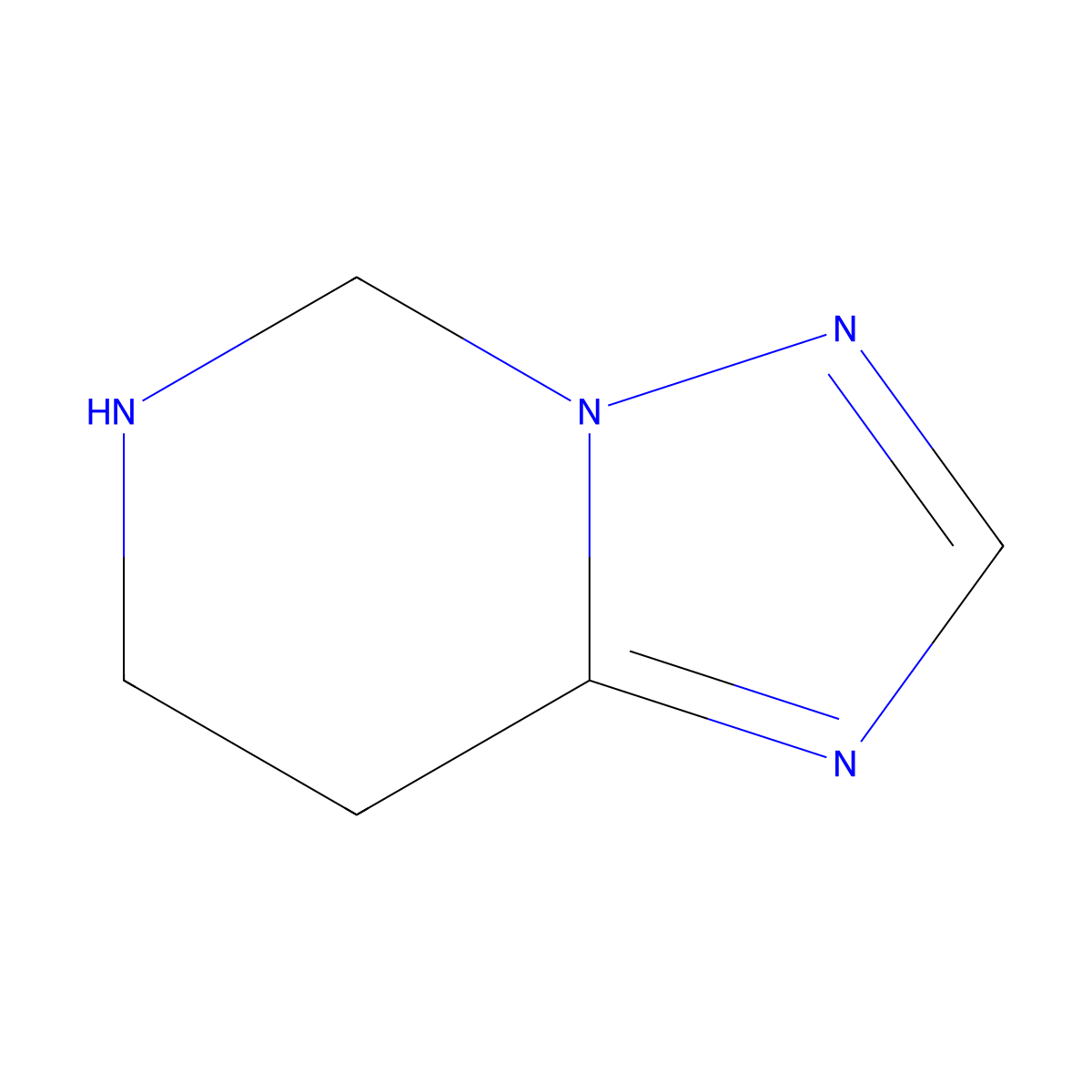 5,6,7,8-Tetrahydro-[1,2,4]triazolo[1,5-F]pyrimidine molecular structure, CAS 1196154-34-3