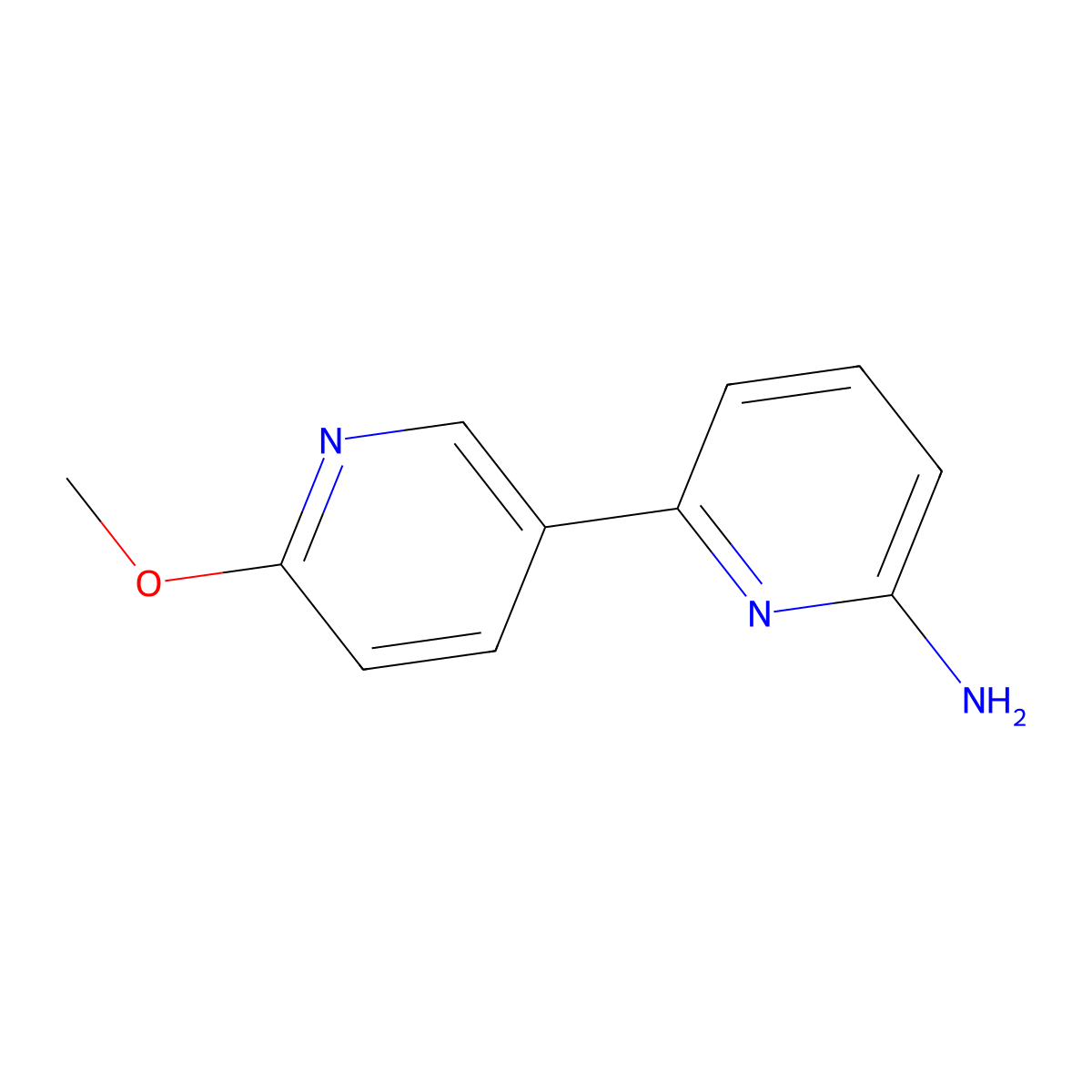 6-(6-Methoxypyridin-3-YL)pyridin-2-amine molecular structure, CAS 1196154-58-1