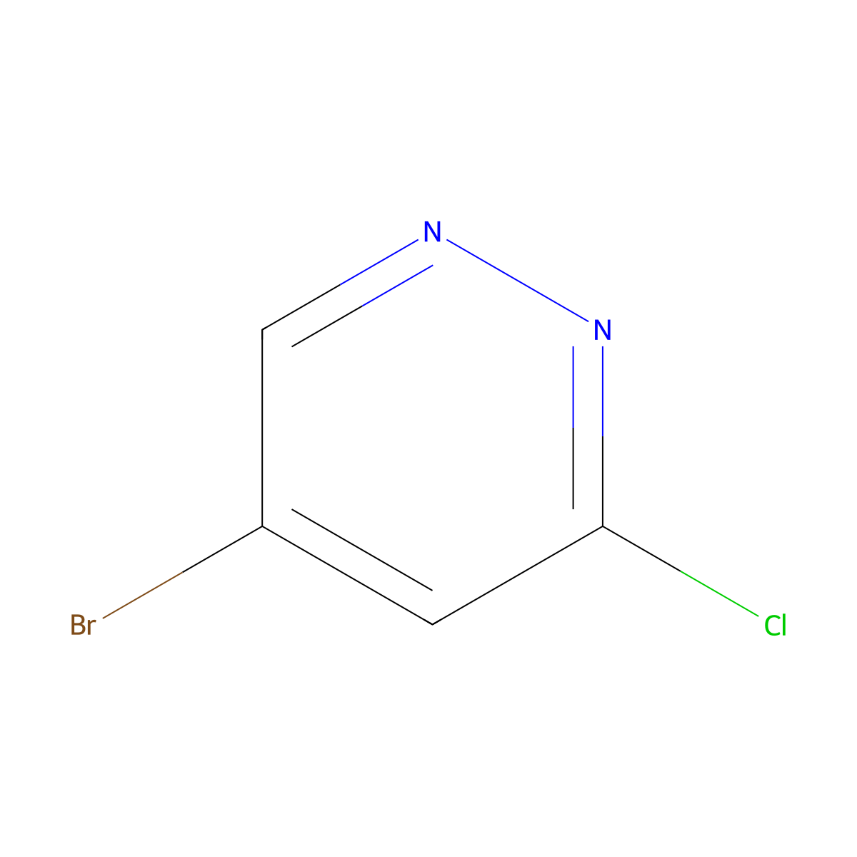 5-Bromo-3-chloropyridazine molecular structure, CAS 1196155-33-5