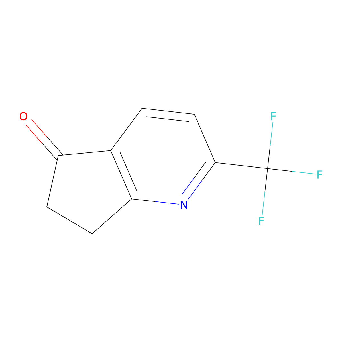 2-(Trifluoromethyl)-6,7-dihydro-5H-cyclopenta[B]pyridin-5-one molecular structure, CAS 1196155-83-5