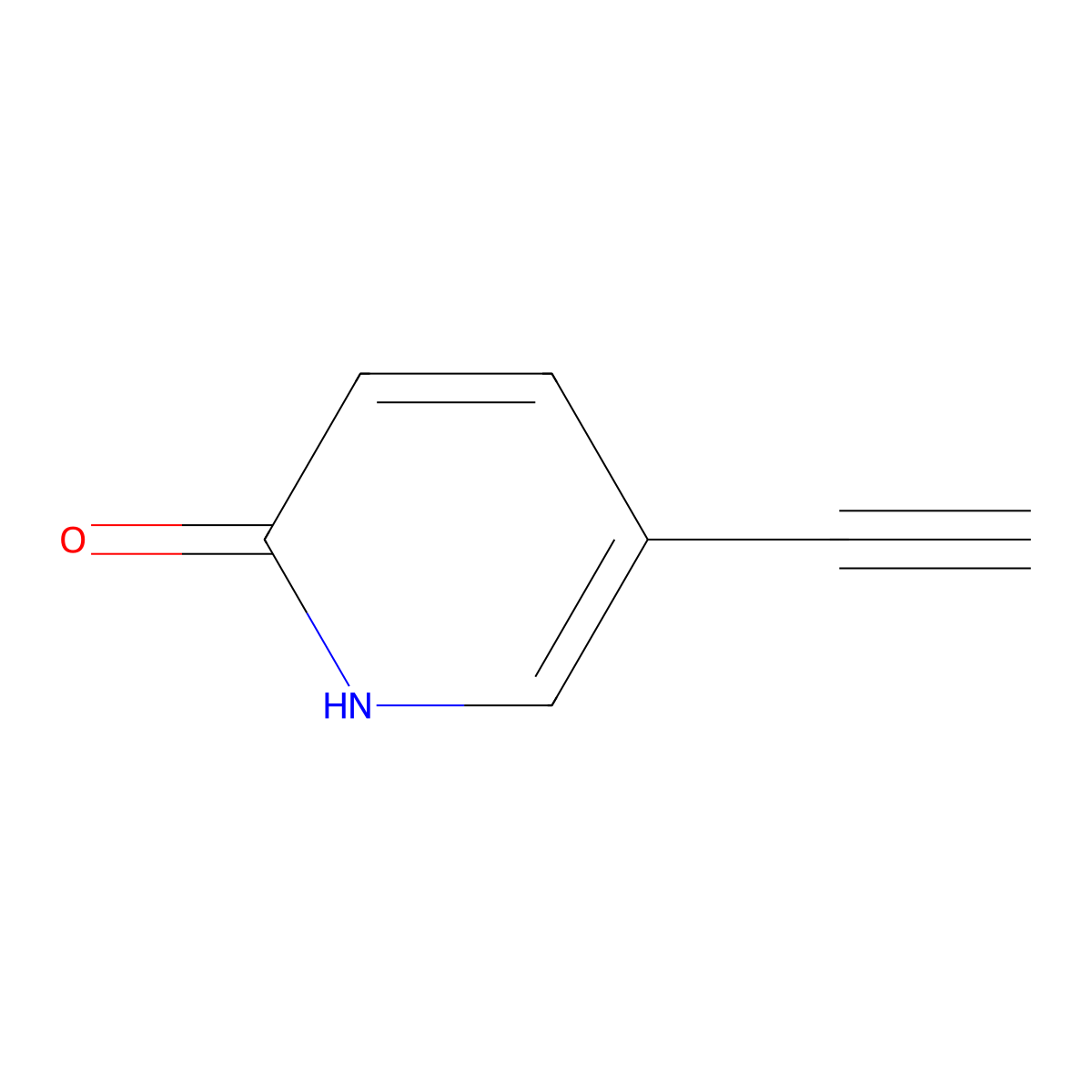 5-Ethynylpyridin-2-ol molecular structure, CAS 1196156-05-4