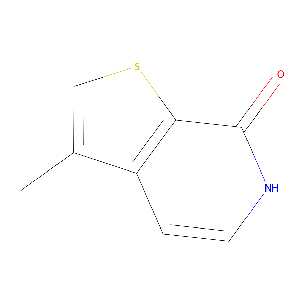 3-Methylthieno[2,3-C]pyridin-7-OL molecular structure, CAS 1196156-29-2