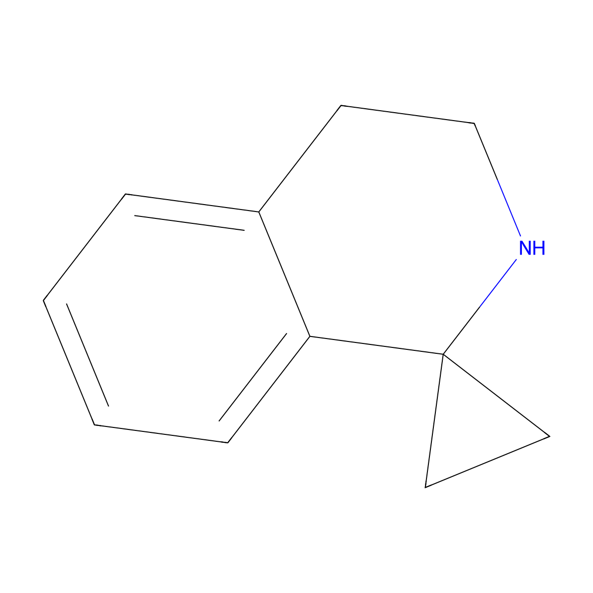 3',4'-Dihydro-2'H-spiro[cyclopropane-1,1'-isoquinoline] molecular structure, CAS 1196156-52-1
