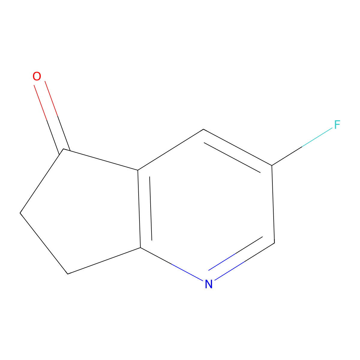 3-Fluoro-6,7-dihydrocyclopenta[b]pyridin-5-one molecular structure, CAS 1196156-82-7