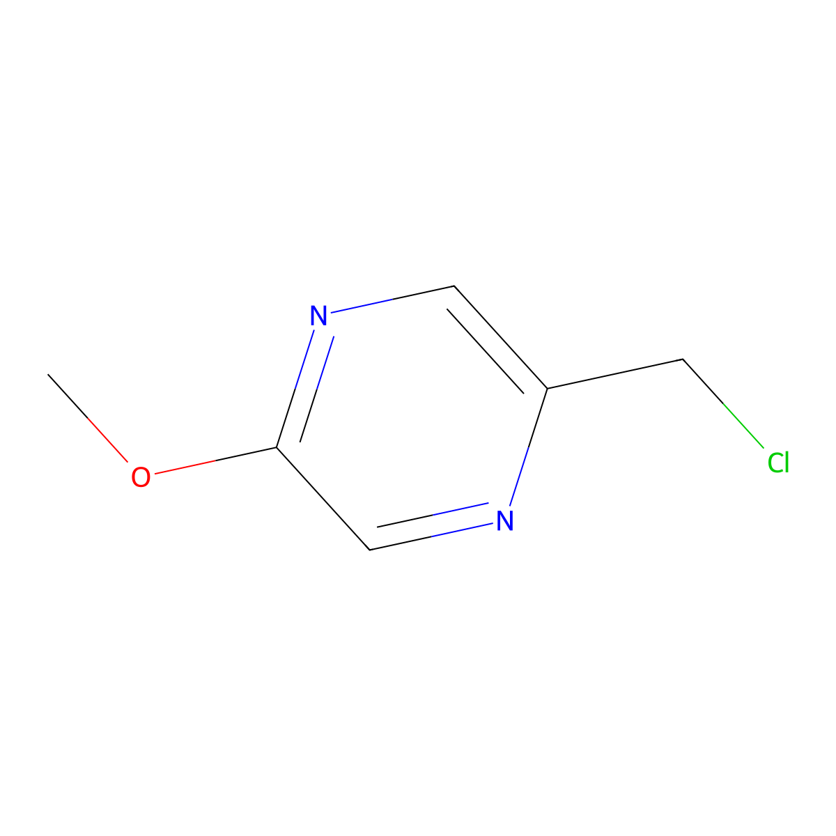 2-(Chloromethyl)-5-methoxypyrazine molecular structure, CAS 1196156-90-7