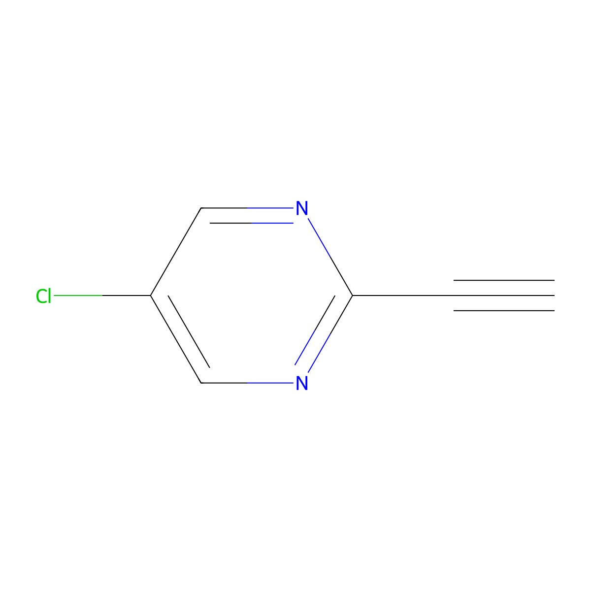 5-Chloro-2-ethynylpyrimidine molecular structure, CAS 1196156-95-2