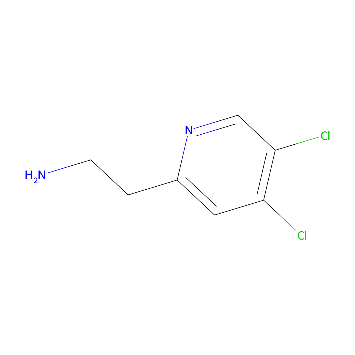 2-(4,5-Dichloropyridin-2-YL)ethanamine molecular structure, CAS 1196156-97-4