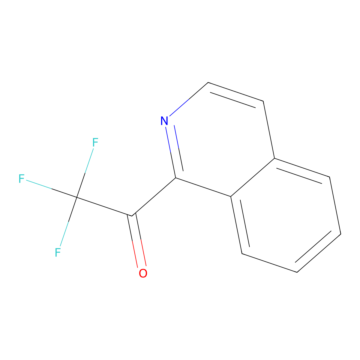 2,2,2-Trifluoro-1-(isoquinolin-1-YL)ethan-1-one molecular structure, CAS 1196157-18-2