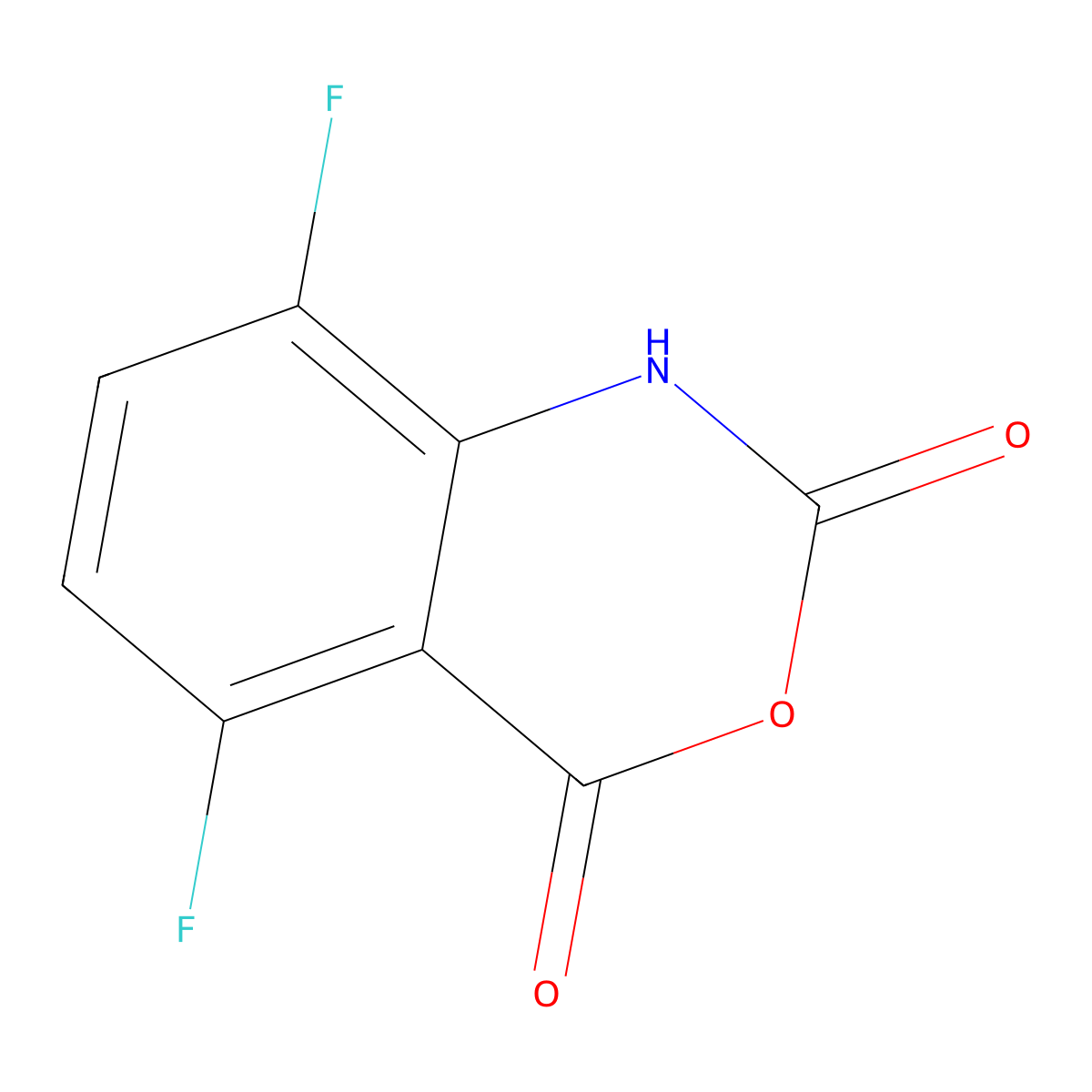 5,8-Difluoro-1H-benzo[d][1,3]oxazine-2,4-dione molecular structure, CAS 1196157-32-0
