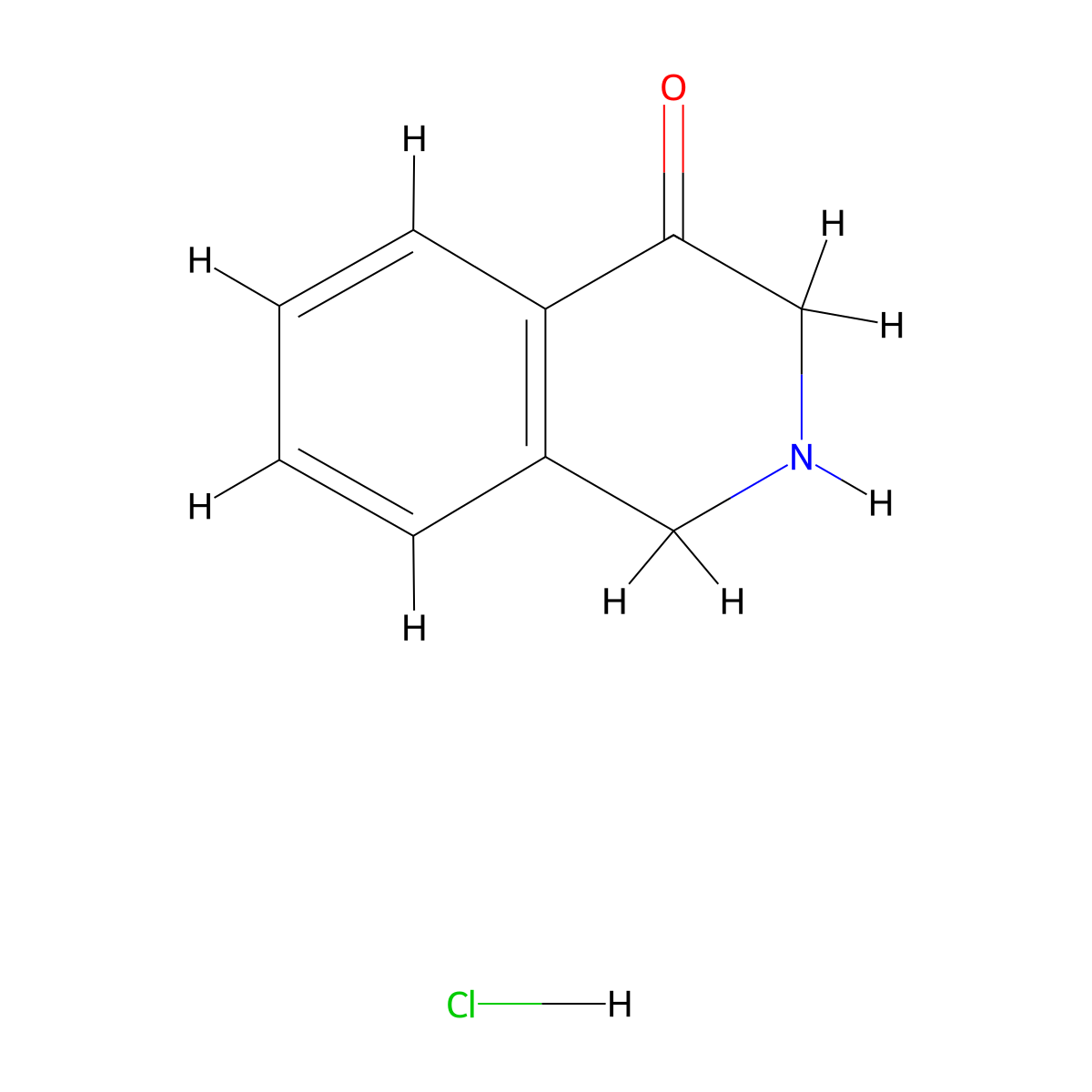 2,3-Dihydroisoquinolin-4(1H)-one hydrochloride molecular structure, CAS 1196157-36-4