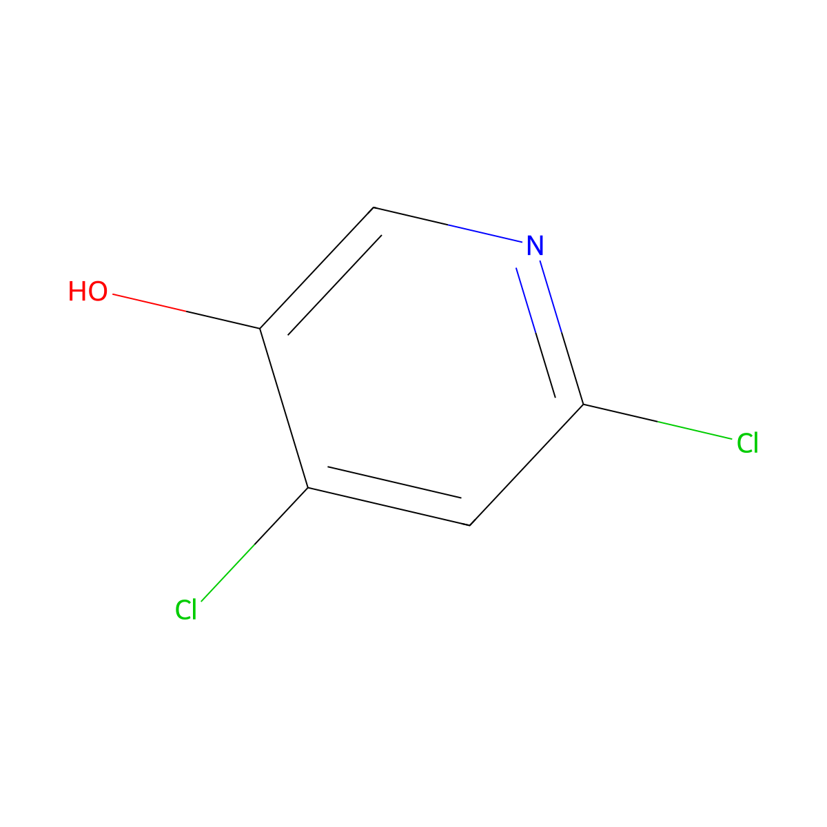 4,6-Dichloropyridin-3-ol molecular structure, CAS 1196157-47-7