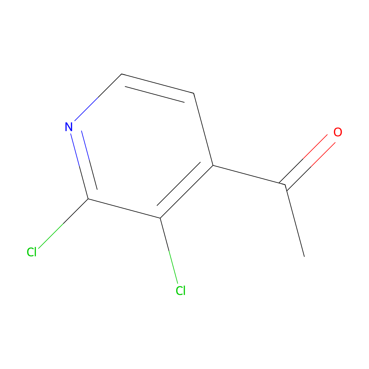 1-(2,3-Dichloropyridin-4-yl)ethanone molecular structure, CAS 1196157-52-4