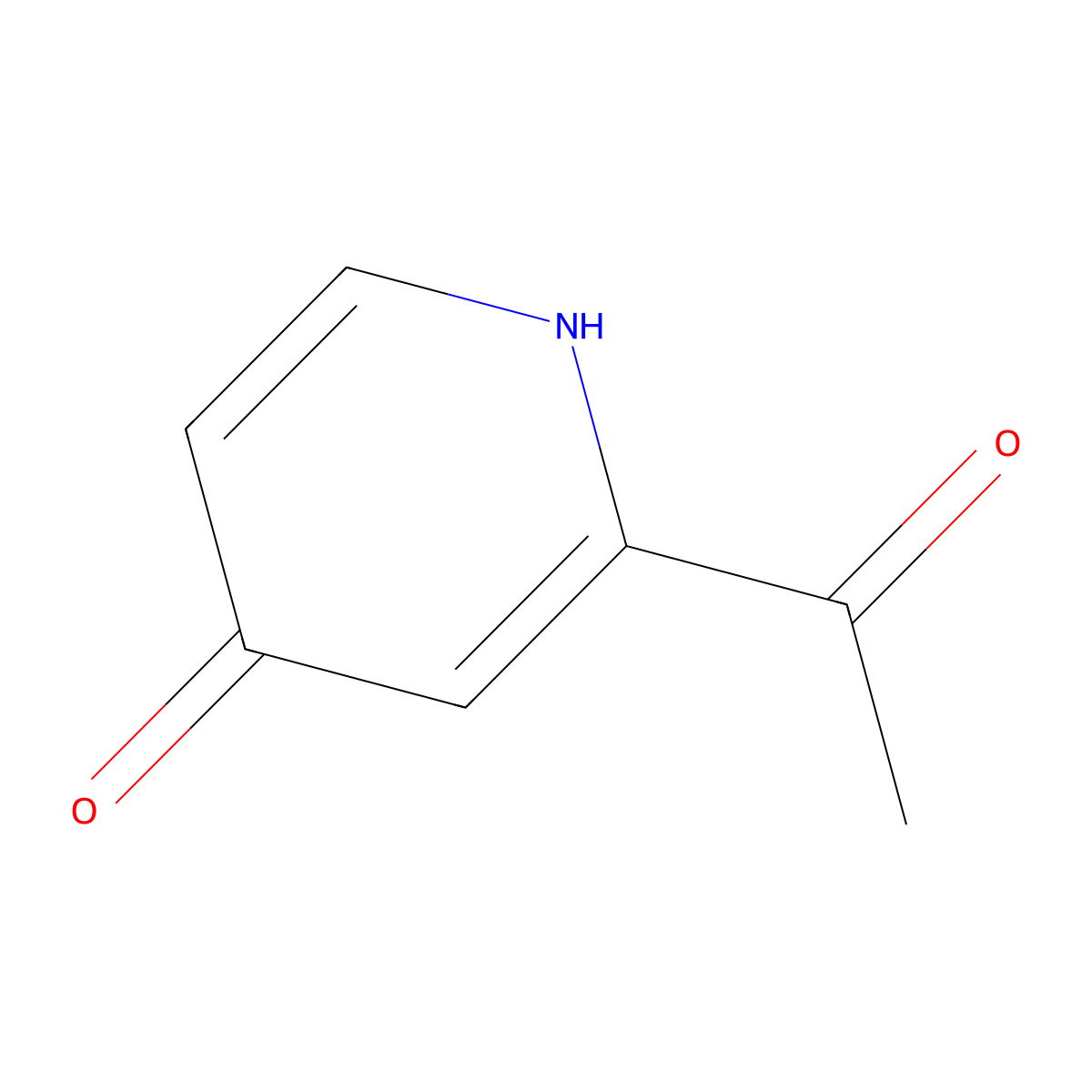 1-(4-Hydroxypyridin-2-YL)ethanone molecular structure, CAS 1196157-53-5