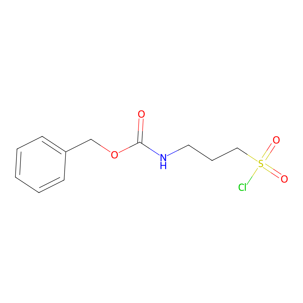 (3-Chlorosulfonyl-propyl)-carbamic acid benzyl ester molecular structure, CAS 1196157-57-9