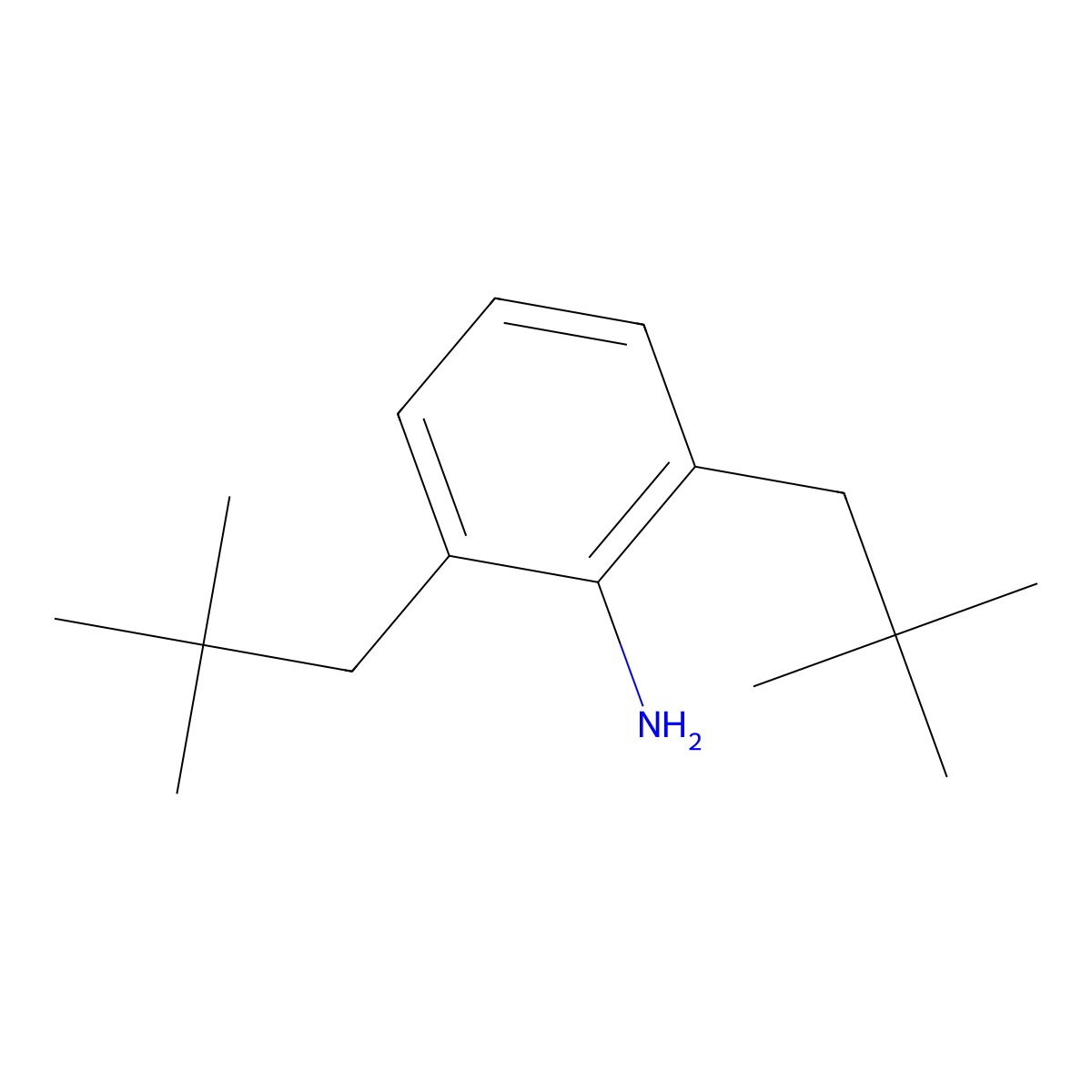 2,6-Dineopentylaniline molecular structure, CAS 1196157-86-4