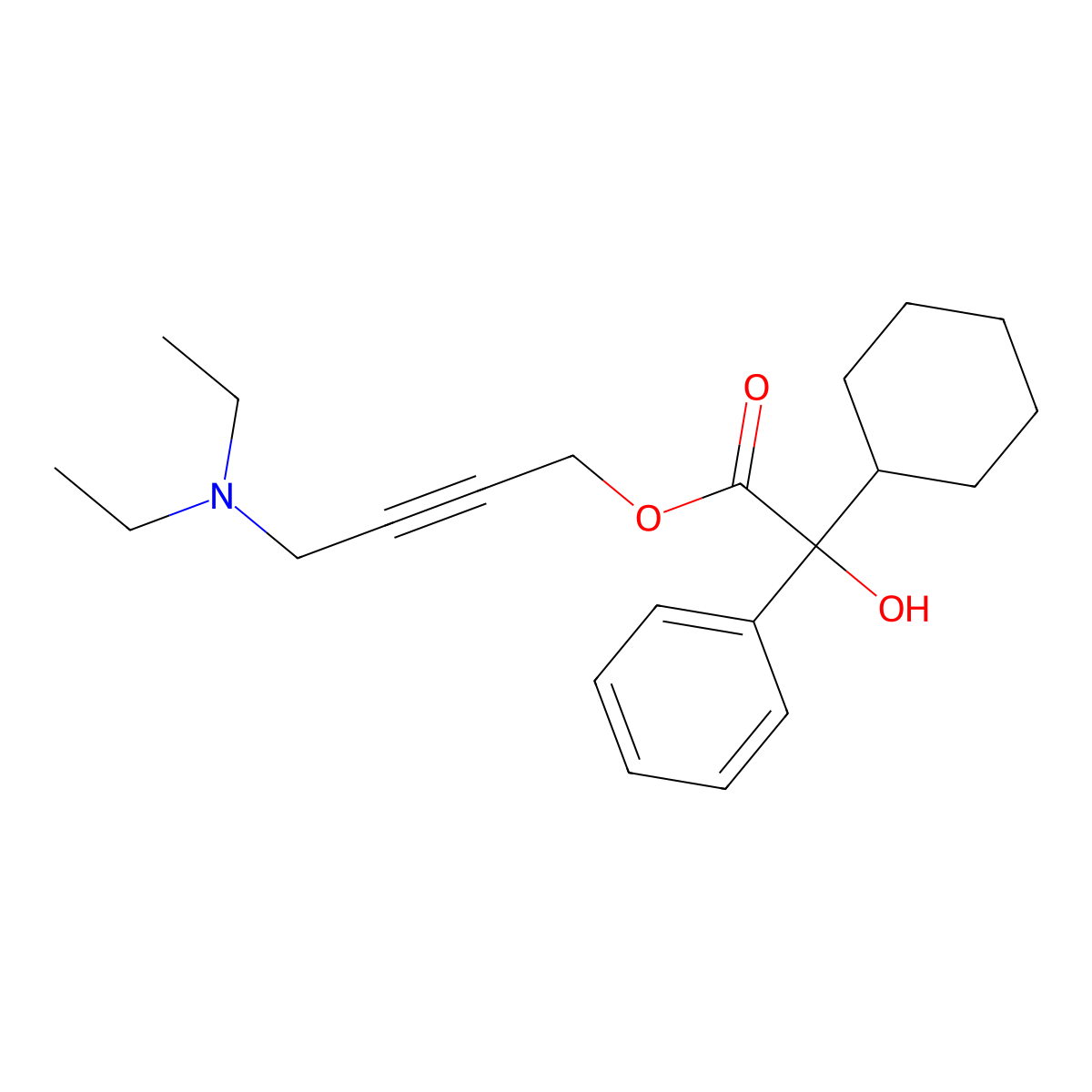 Esoxybutynin molecular structure, CAS 119618-22-3