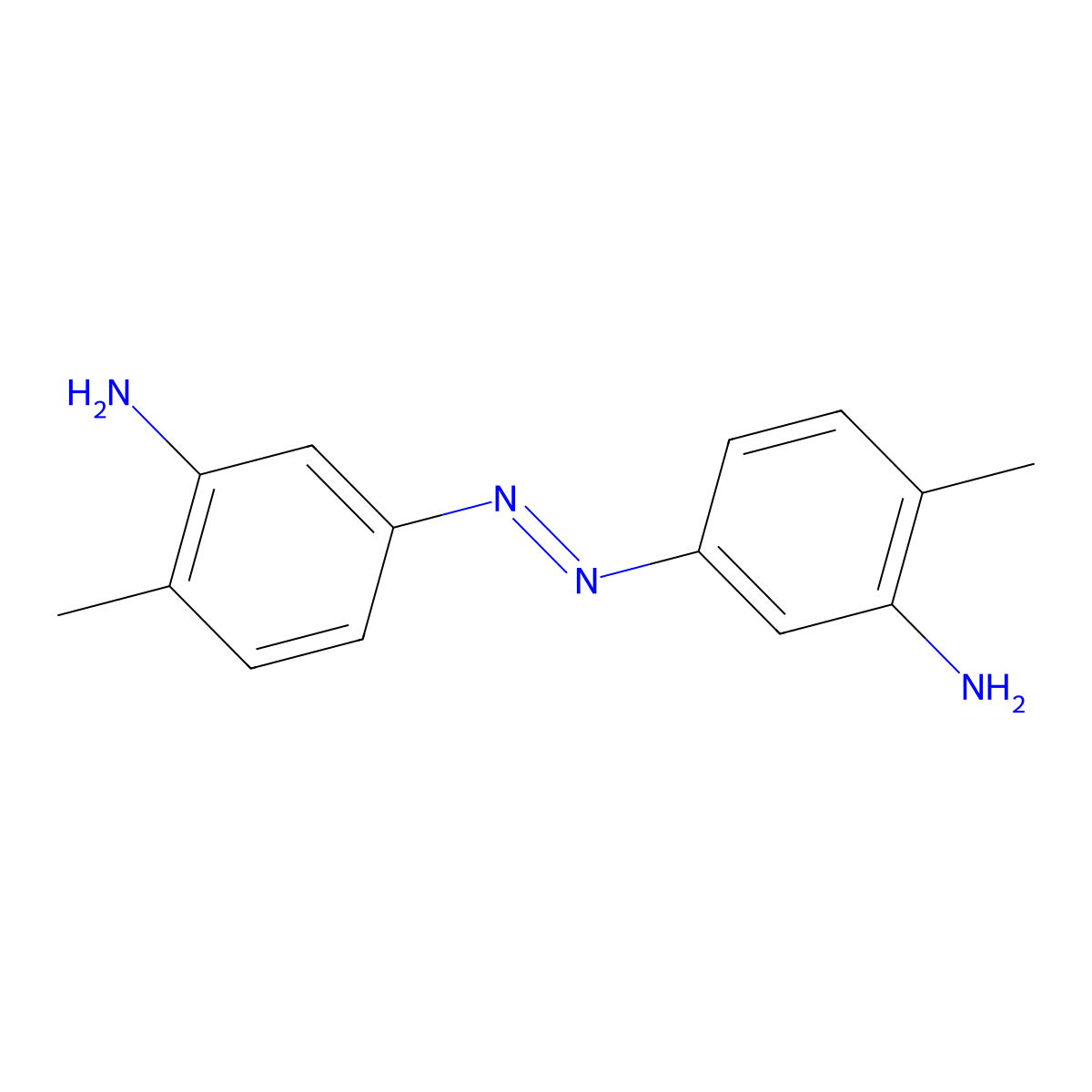 3,3'-Diamino-4,4'-dimethylazobenzene molecular structure, CAS 119631-00-4