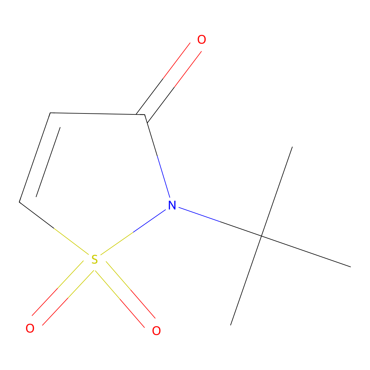 2-Tert-butyl-2,3-dihydro-1lambda6,2-thiazole-1,1,3-trione molecular structure, CAS 119639-24-6