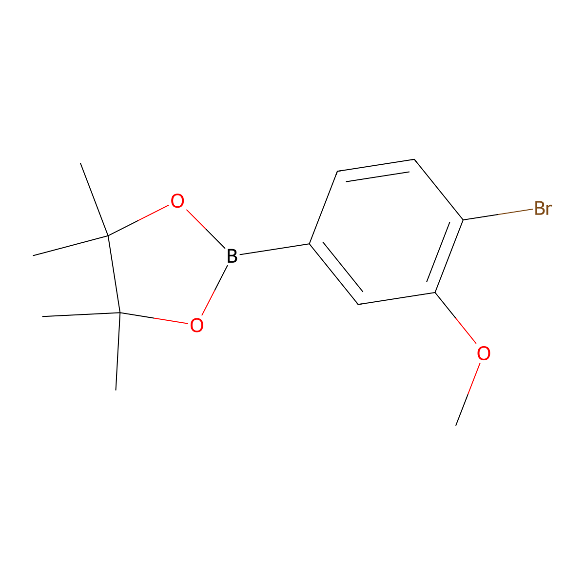 2-(4-Bromo-3-methoxyphenyl)-4,4,5,5-tetramethyl-1,3,2-dioxaborolane molecular structure, CAS 1196394-83-8