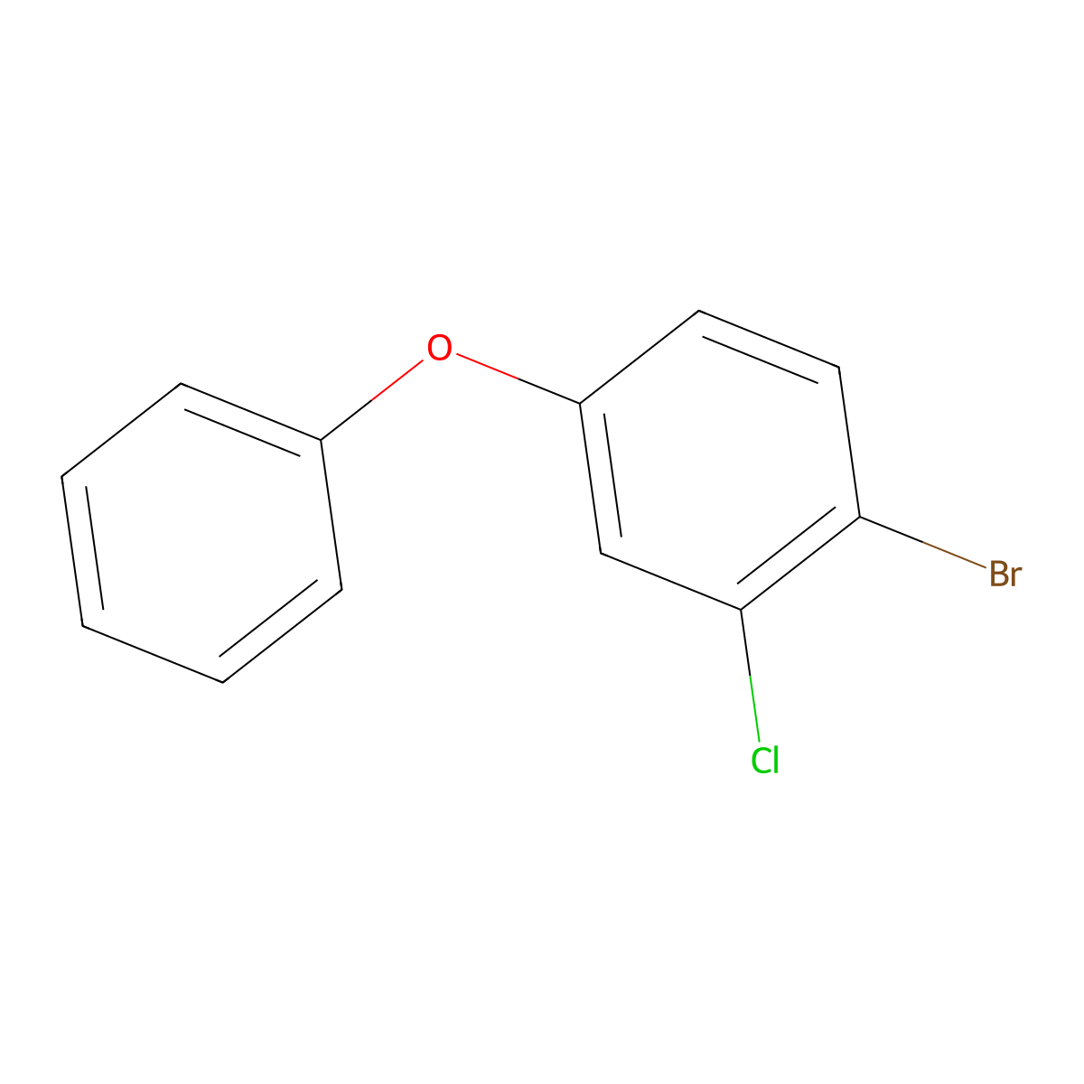 1-Bromo-2-chloro-4-phenoxybenzene molecular structure, CAS 1196395-12-6