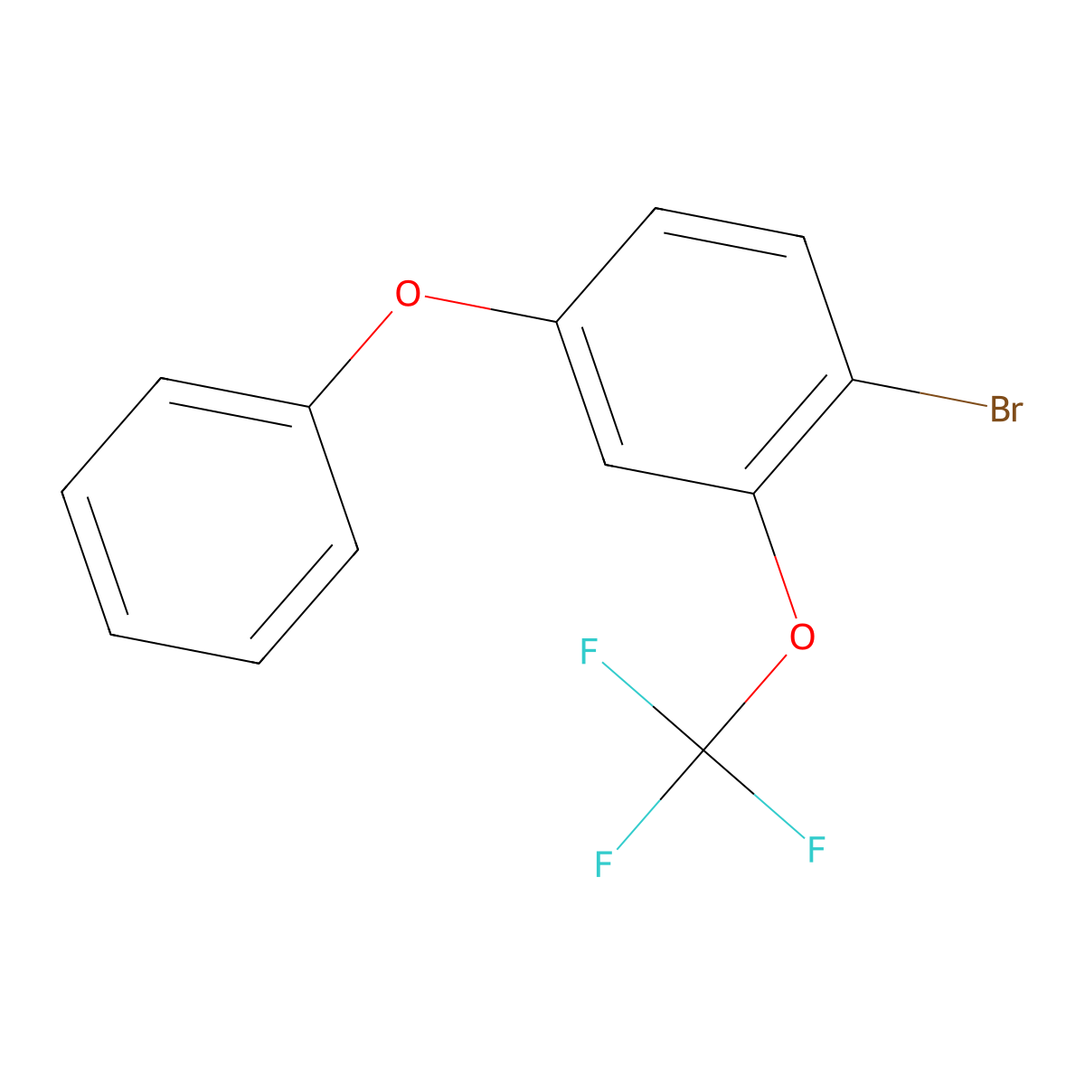 1-Bromo-4-phenoxy-2-trifluoromethoxybenzene molecular structure, CAS 1196395-13-7
