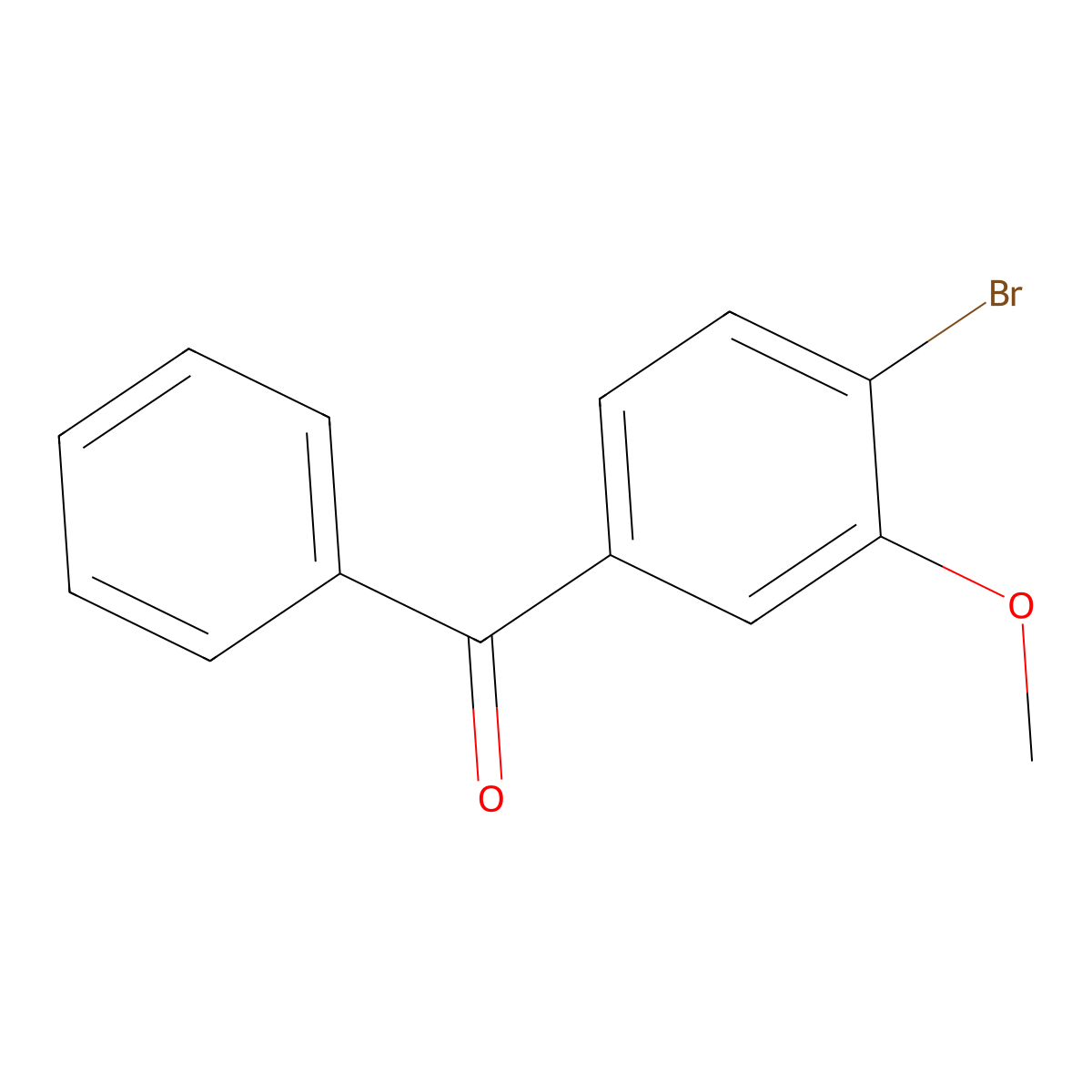 (4-Bromo-3-methoxyphenyl)-phenylmethanone molecular structure, CAS 1196395-66-0