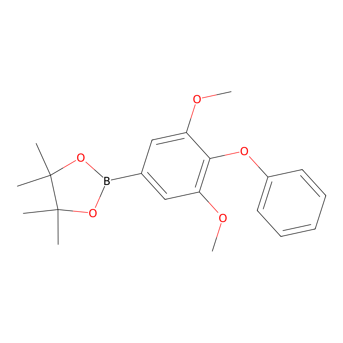 2-(3,5-Dimethoxy-4-phenoxyphenyl)-4,4,5,5-tetramethyl-1,3,2-dioxaborolane molecular structure, CAS 1196395-75-1