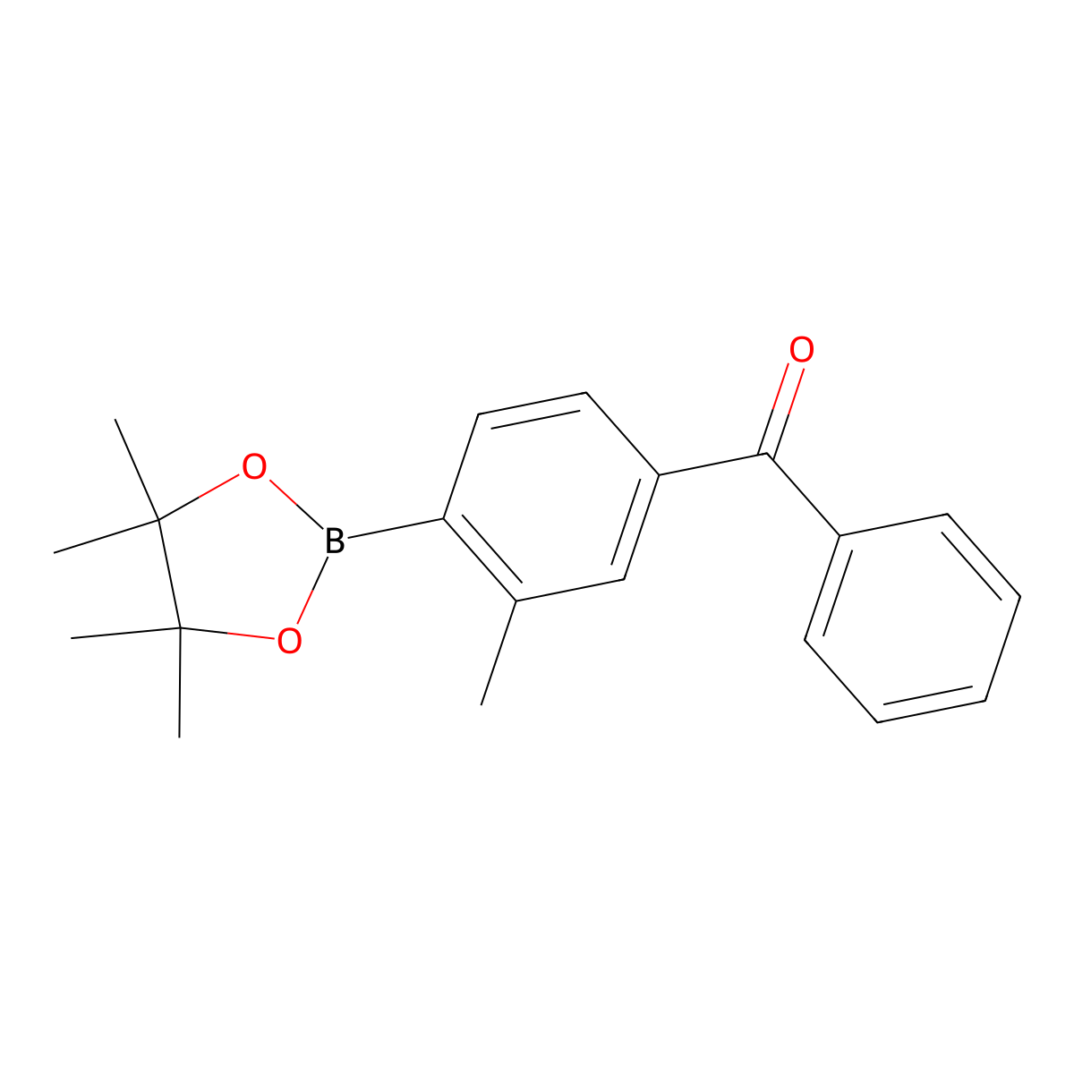 [3-Methyl-4-(4,4,5,5-tetramethyl-1,3,2-dioxaborolan-2-yl)phenyl]-phenylmethanone molecular structure, CAS 1196396-25-4