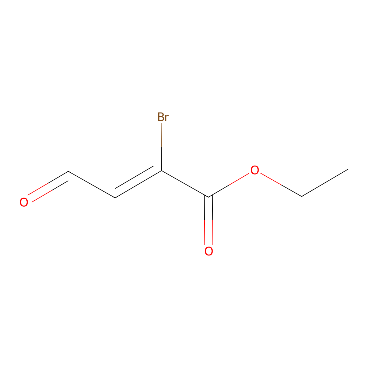 (Z)-Ethyl 2-bromo-4-oxobut-2-enoate molecular structure, CAS 1196457-58-5