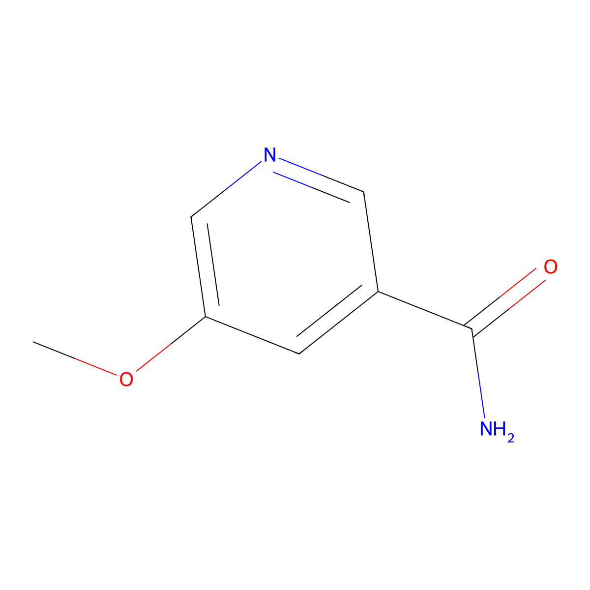 5-Methoxynicotinamide molecular structure, CAS 119646-50-3