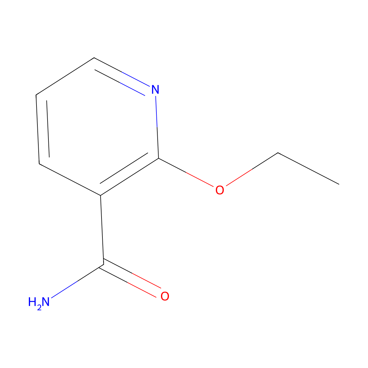 2-Ethoxypyridine-3-carboxamide molecular structure, CAS 119646-51-4