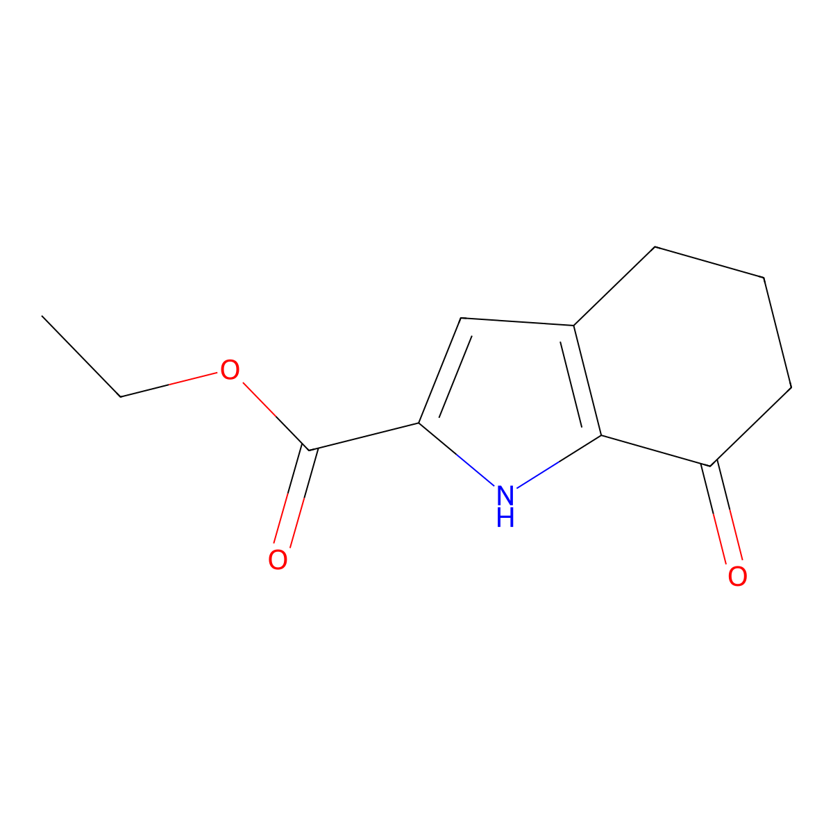 Ethyl 7-oxo-1,4,5,6-tetrahydroindole-2-carboxylate molecular structure, CAS 119647-73-3