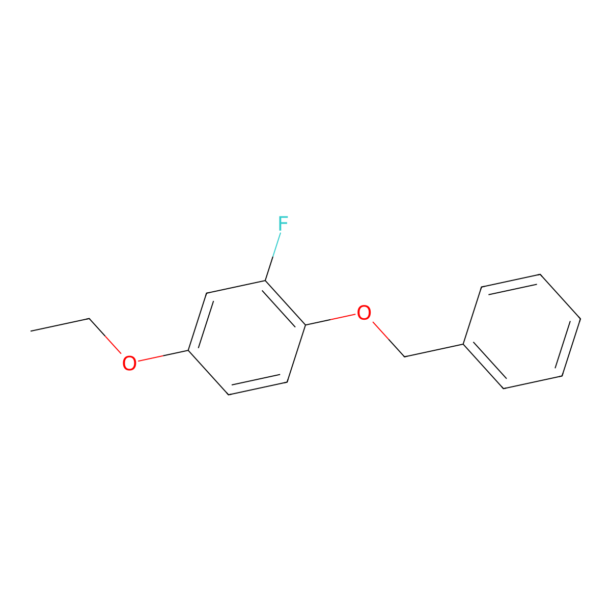4-Ethoxy-2-fluoro-1-(phenylmethoxy)benzene molecular structure, CAS 1196486-65-3