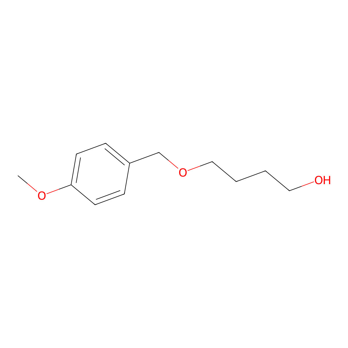 4-[(4-Methoxyphenyl)methoxy]butan-1-ol molecular structure, CAS 119649-45-5