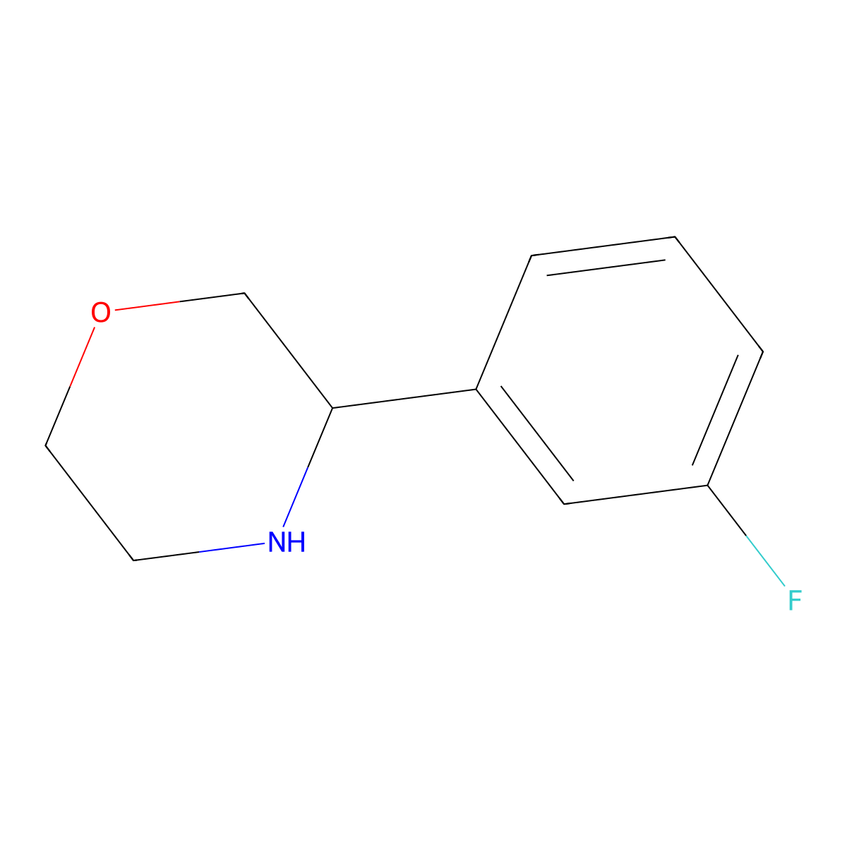 3-(3-Fluorophenyl)morpholine molecular structure, CAS 1196551-89-9