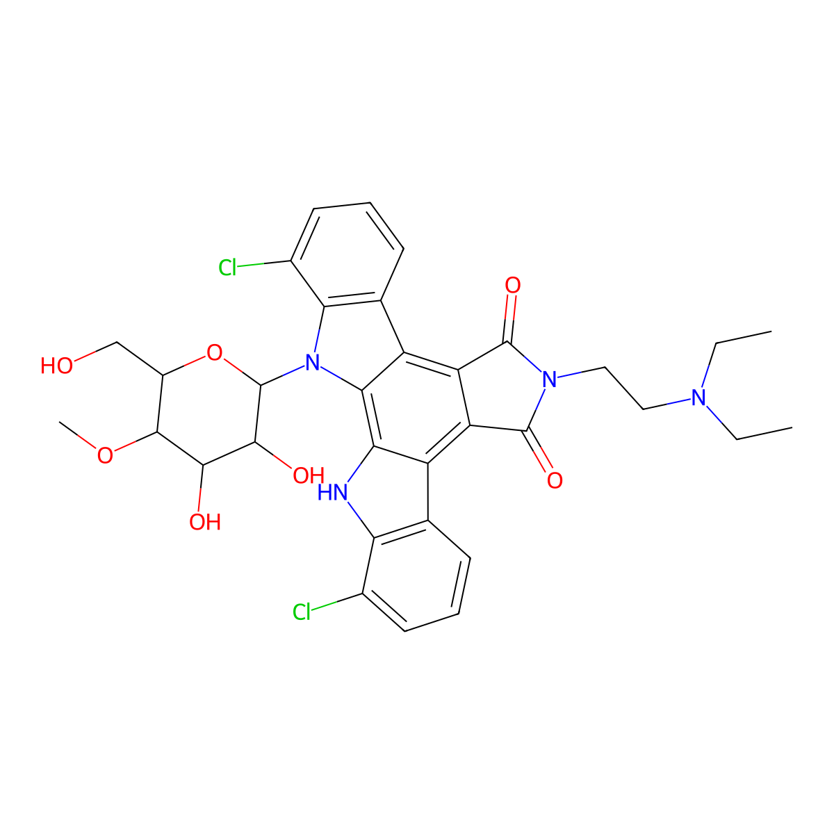 Becatecarin molecular structure, CAS 119673-08-4