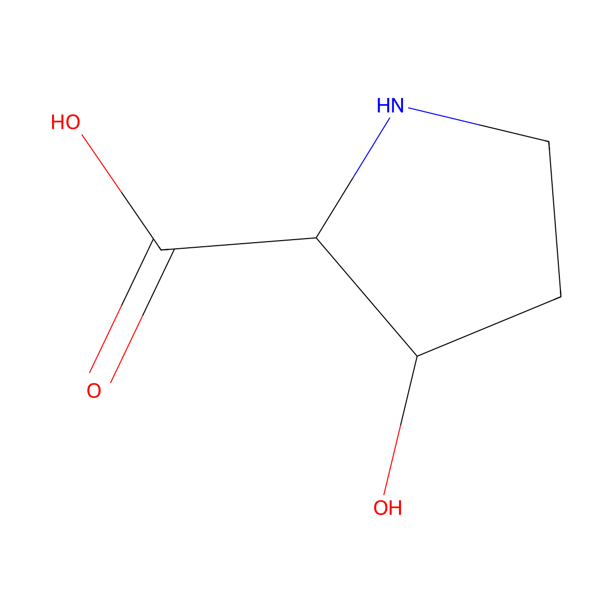 trans-3-hydroxy-D-proline molecular structure, CAS 119677-21-3