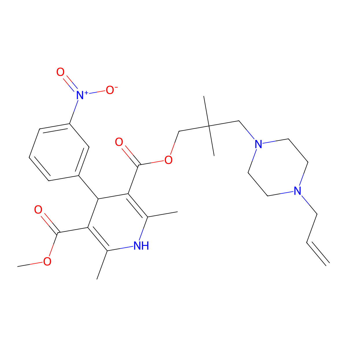 Iganidipine molecular structure, CAS 119687-33-1