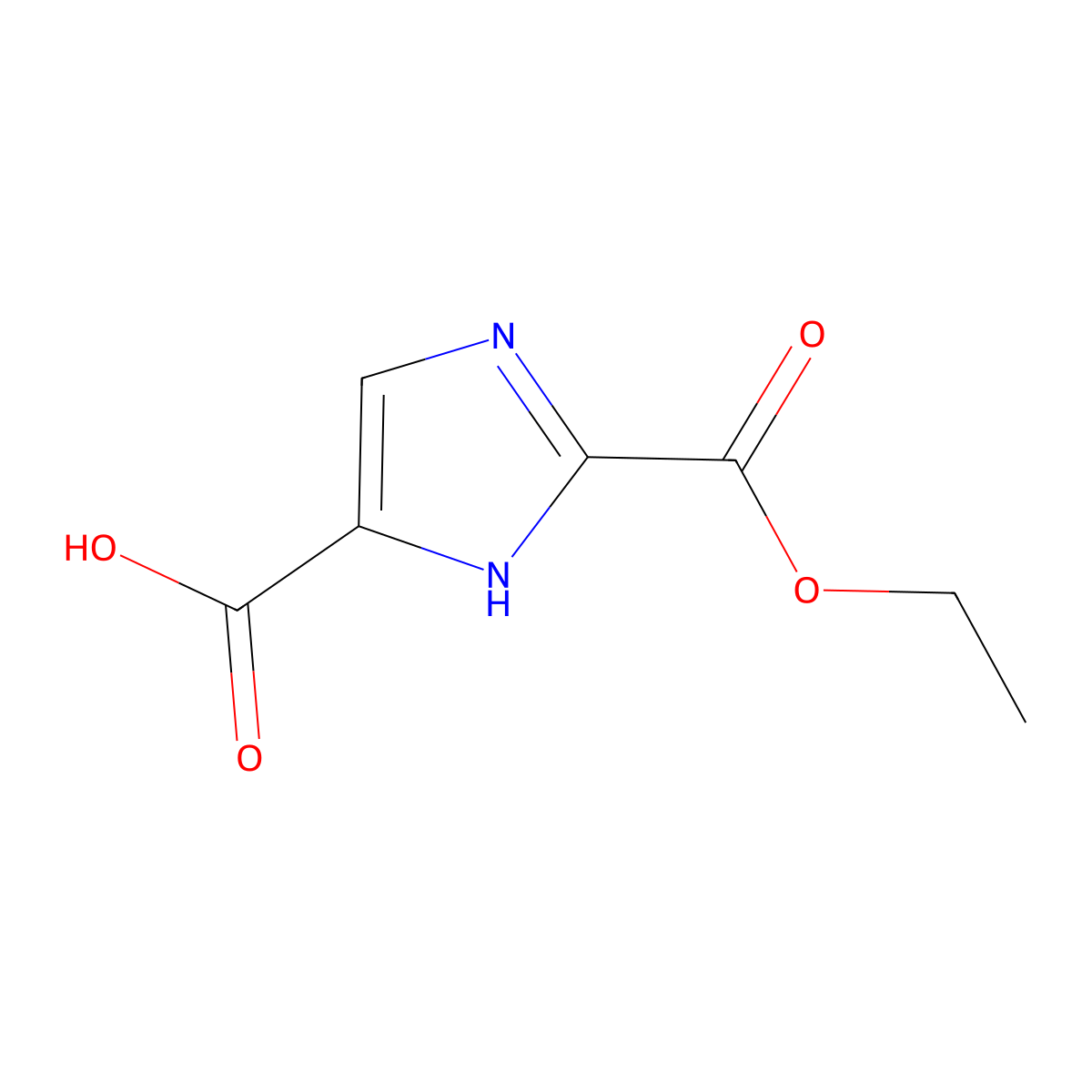 2-(Ethoxycarbonyl)-1H-imidazole-5-carboxylic acid molecular structure, CAS 1196887-15-6