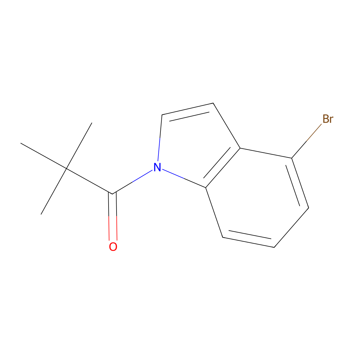 N-Pivaloyl-4-bromoindole molecular structure, CAS 1196981-04-0