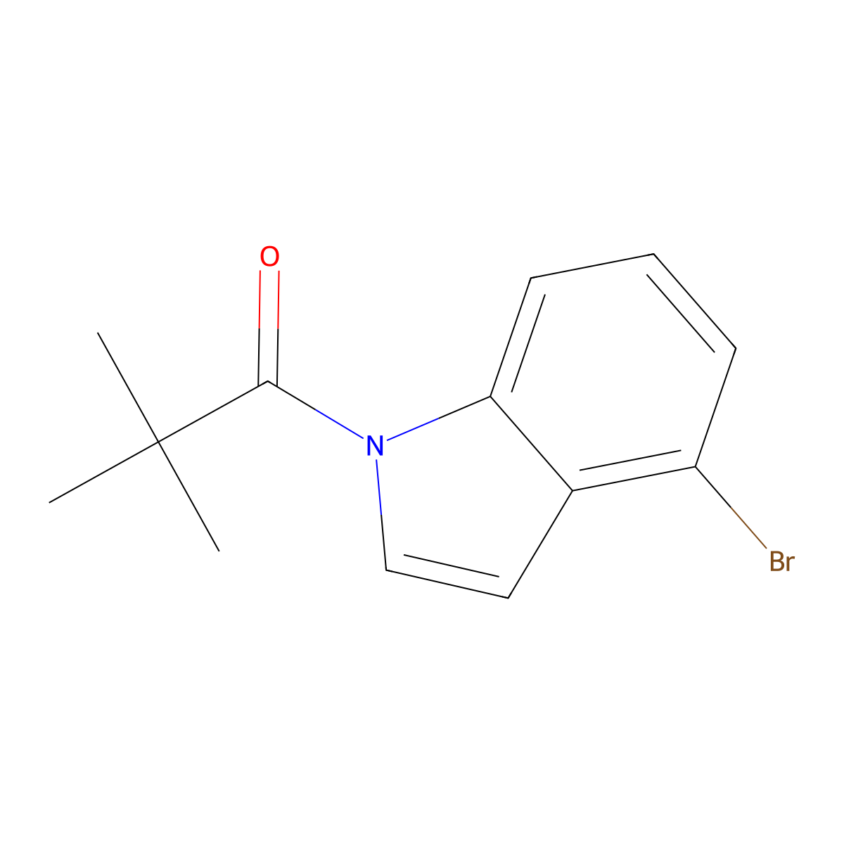 N-Pivaloyl-4-bromoindole molecular structure, CAS 1196981-04-0